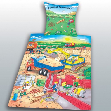 Suchspielbettw�sche Baustelle