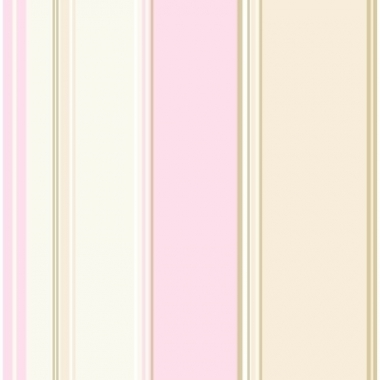 Kindertapete gestreift beige-rosa-creme