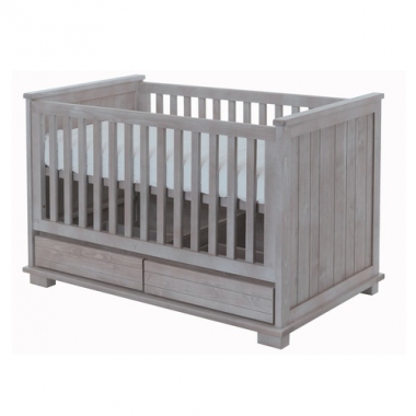 Babybett Malm� smoked grey