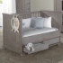 Babybett Malm� smoked grey