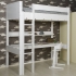 Hochbett 90 x 200 Dido Bopita inkl. Schreibtisch und Regal