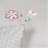 Babybettw�sche kariert Schmetterling