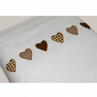 Babybettw�sche Herz braun