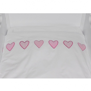 Babybettw�sche Herzen rosa