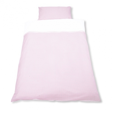 Babybettw�sche Karo rosa Pinolino
