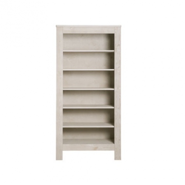 B�cherregal Jannik Bopita silber-grau/ white wash