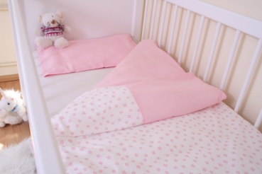 Babybettw�sche Roba wei�-rosa