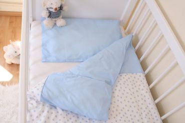 Babybettw�sche Roba wei�-hellblau