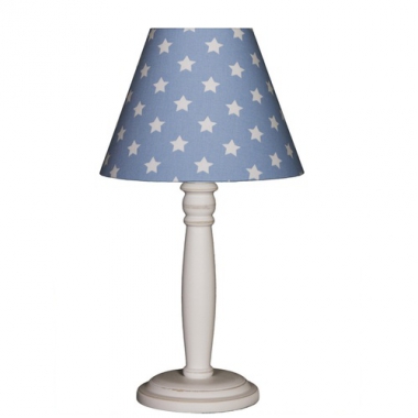 Tischlampe blau mit Sterne