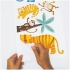 Wandsticker Dschungeltiere