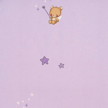 Babytapete B�rchen flieder