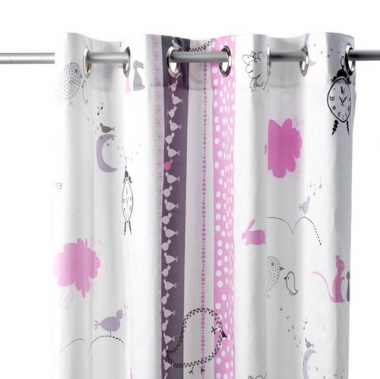 Vorhang Bedtime rosa