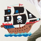 Wandaufkleber Piratenschiff %