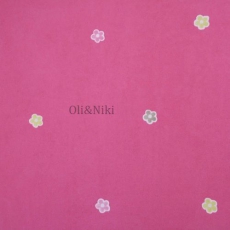 Kindertapete Blumen pink