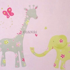 Tapete Giraffe rosa