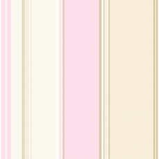 Kindertapete gestreift beige-rosa-creme