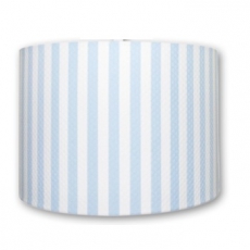 H�ngelampe gestreift hellblau-wei�