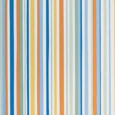 Tapete gestreift blau-orange-gelb