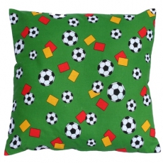 Kinderkissen mit Fu�ballmotiv gr�n