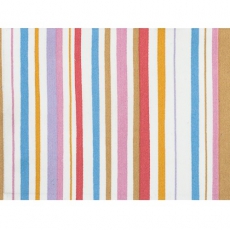Dekostoff gestreift rosa-flieder-gelb-blau