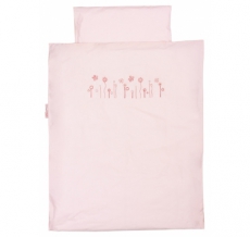 Babybettw�sche Blumen rosa