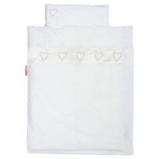 Baby Bettw�sche Herzen wei�