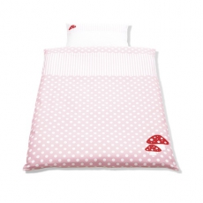 Babybettw�sche Gl�ckspilz Punkte rosa