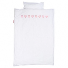Bettw�sche Herzen rosa Taftan