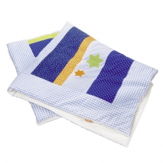 Krabbeldecke Streifen blau gr�n