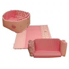 Krabbelmatratze 3 in 1 rosa Minene