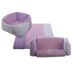 Krabbelmatratze 3 in 1 lila Minene