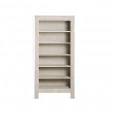 B�cherregal Jannik Bopita silber-grau/ white wash
