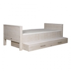 Kinderbett Jannik Bopita silber-grau/white wash 90 x 200 cm