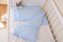 Babybettw�sche Roba wei�-hellblau