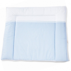 Soft Wickelauflage Karo hellblau