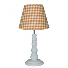 Tischlampe orange Karo gro� Taftan