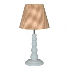 Tischlampe orange Karo Taftan