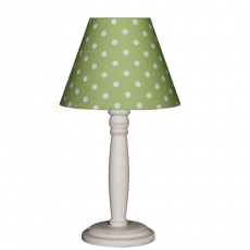 Tischlampe gr�n mit Punkte