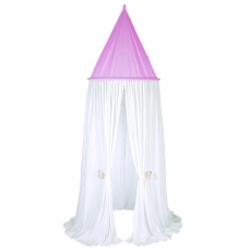 Betthimmel B�r wei�-rosa