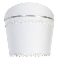 Wandlampe wei� Perlen