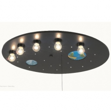 Deckenlampe Weltall blau