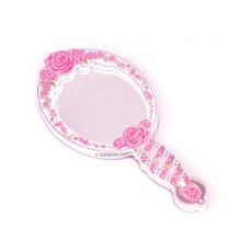 Handspiegel rosa R�schen