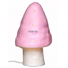 Tischlampe Fliegenpilz rosa