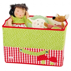 Spielzeugbox Gl�ckspilz gr�n/rot K�the Kruse