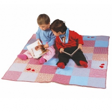 Krabbeldecke blau rot