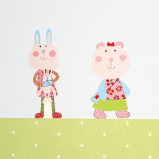 Wandaufkleber Hase
