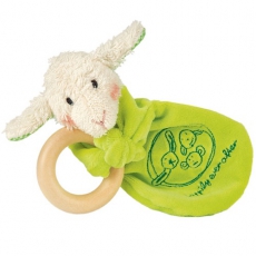 Greifling Holzring Lamm Endivio Rainbow Baby gr�n K�the Kruse