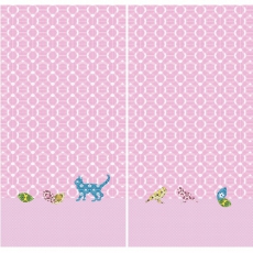 Vorhang-Set rosa