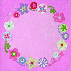 Teppich Blumenkranz