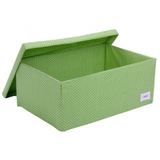 Aufbewahrungsbox Punkte gr�n gro�